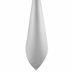 GASSANI 3-SET Hellgraues Krawattenset, 8cm Breite Lange Herren-Krawatte, Hochzeitskrawatte Licht-Grau