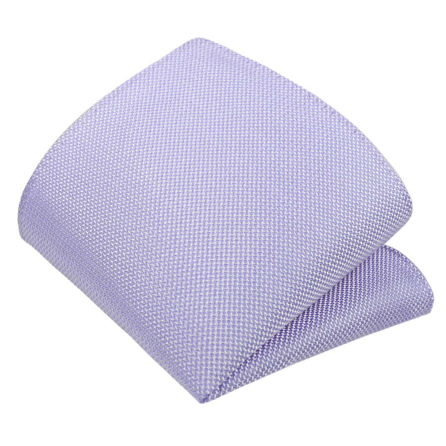 GASSANI 3-SET Violettes Krawattenset, 8cm Breite Lange Herren-Krawatte, Hochzeitskrawatte Perlviolett