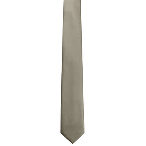 GASSANI 3-SET  Beige Krawattenset, 8cm Breite Lange Herren-Krawatte, Taupe Greige Hochzeitskrawatte
