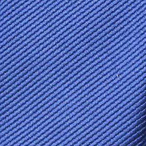 GASSANI 6cm Schmale Royal-Blaue Gestreifte Uni Rips Herren-Krawatte, Schlips Binder In Geschenk-Box Dose Blech-Spardose