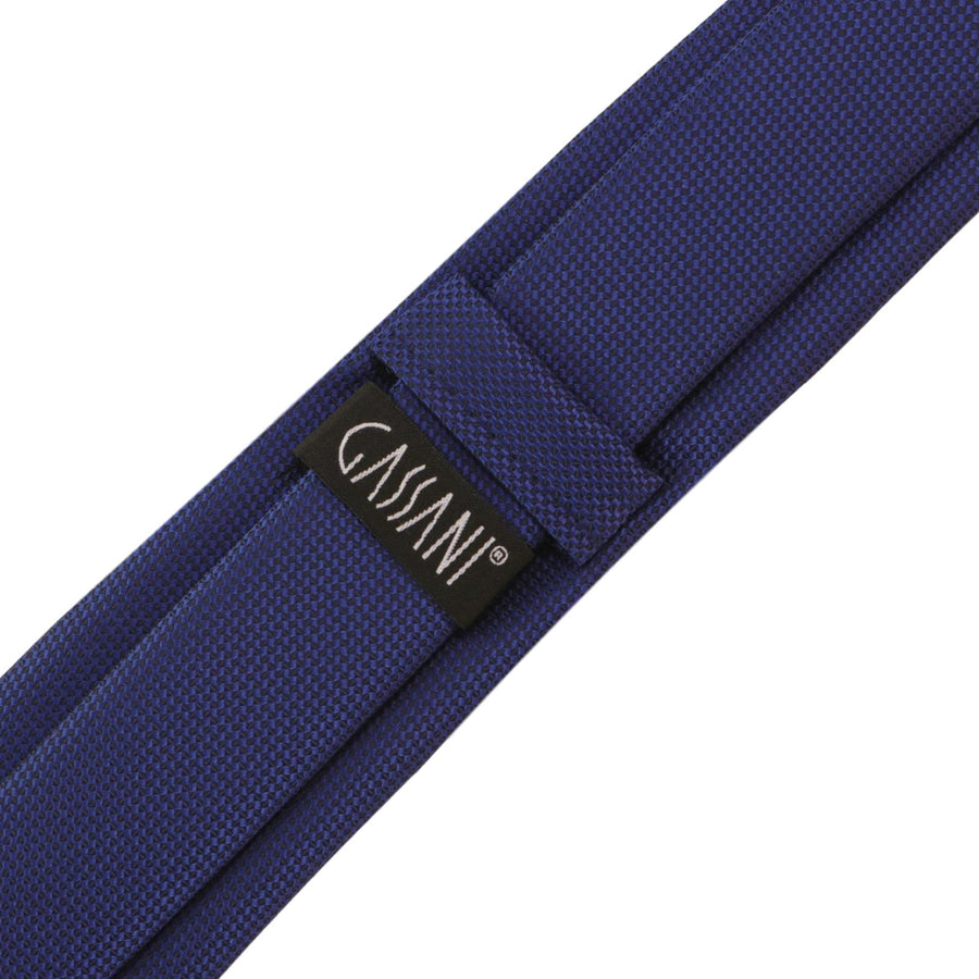 GASSANI 6cm Skinny Blue kostkované kostkované pánské kravatové kravaty s texturou Extra dlouhé