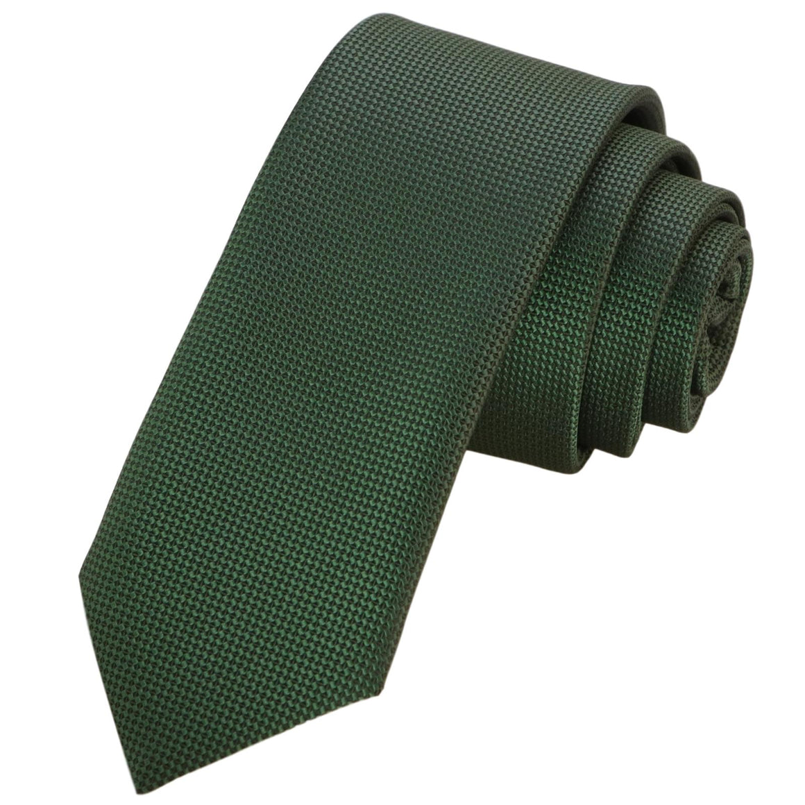 GASSANI 6cm Schmale Grüne Karo Karierte Herren-Krawatte Strukturiert, Schlips Binder Extra-Lang