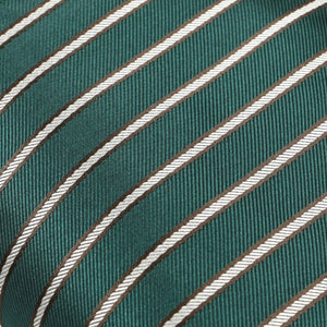 GASSANI 2-SET Streifen Krawattenset Moosgrün, 6cm Dünne Schmale Grün Beige Braun Gestreifte Jacquard Herren-Krawatte,  Einstecktuch