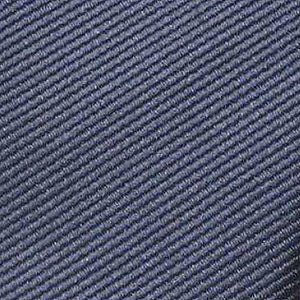 GASSANI 8cm Schmale Stahl-Blaue Gestreifte Uni Rips Herren-Krawatte, Schlips Binder In Geschenk-Box Dose Blech-Spardose