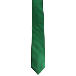 GASSANI 3 pz. Set, cravatta extra lunga da uomo verde scuro slim 8 cm, cravatta da sposa, gemelli a fazzoletto