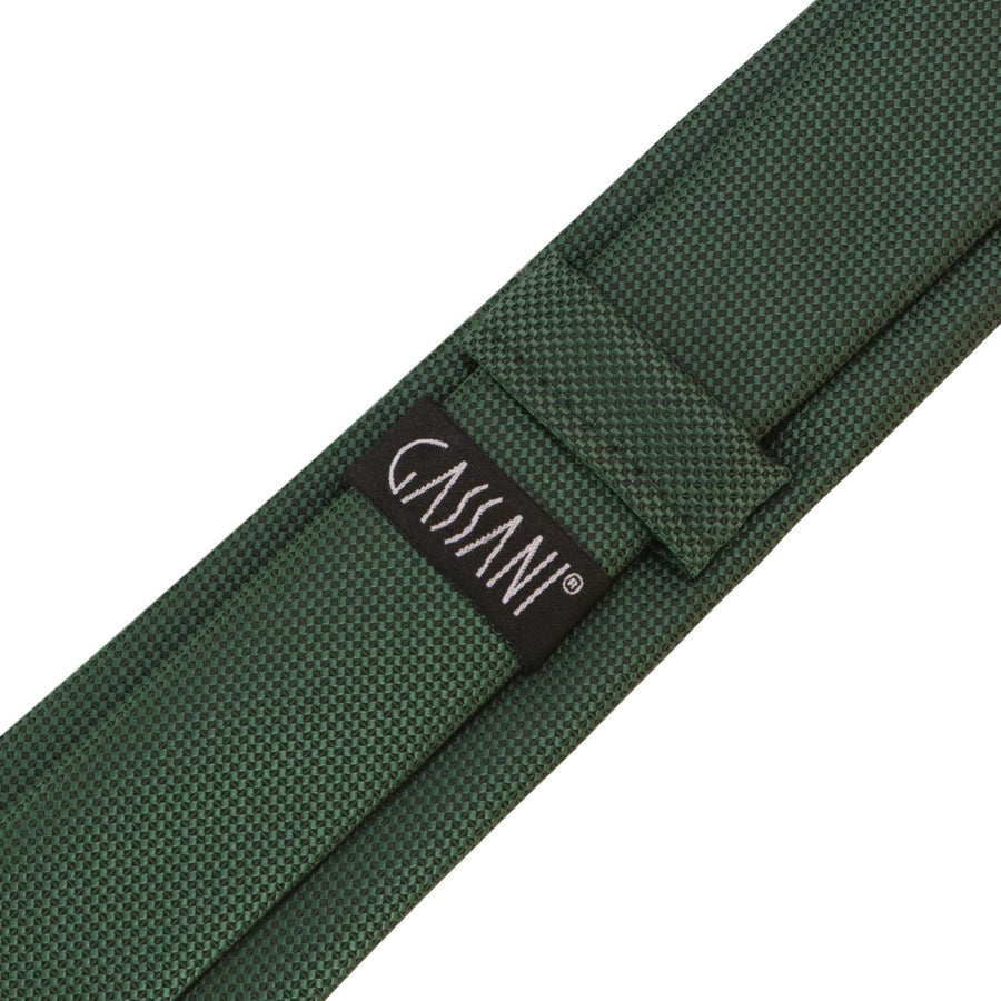 GASSANI 6cm Skinny Green kostkované kostkované pánské kravatové kravaty s texturou Extra dlouhé
