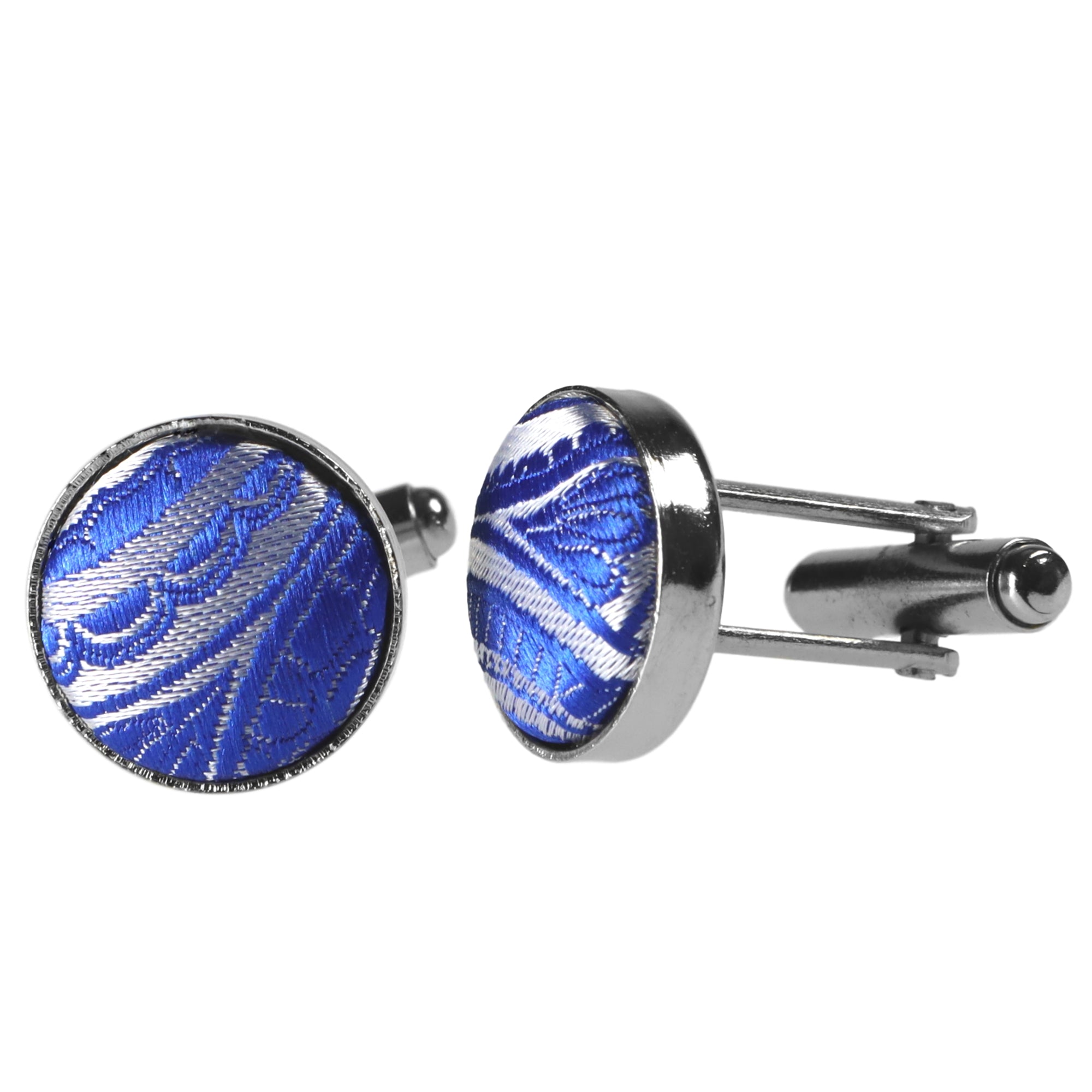 Kaufen Sie Silber-Blaue designt | GASSANIshop.de für Krawatten - GASSANI Paisley-Krawatte