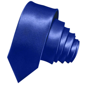 GASSANI 3-SET Krawattenset, 6cm Schmale Royal-Blaue Lange Herren-Krawatte, Hochzeitskrawatte Schmal