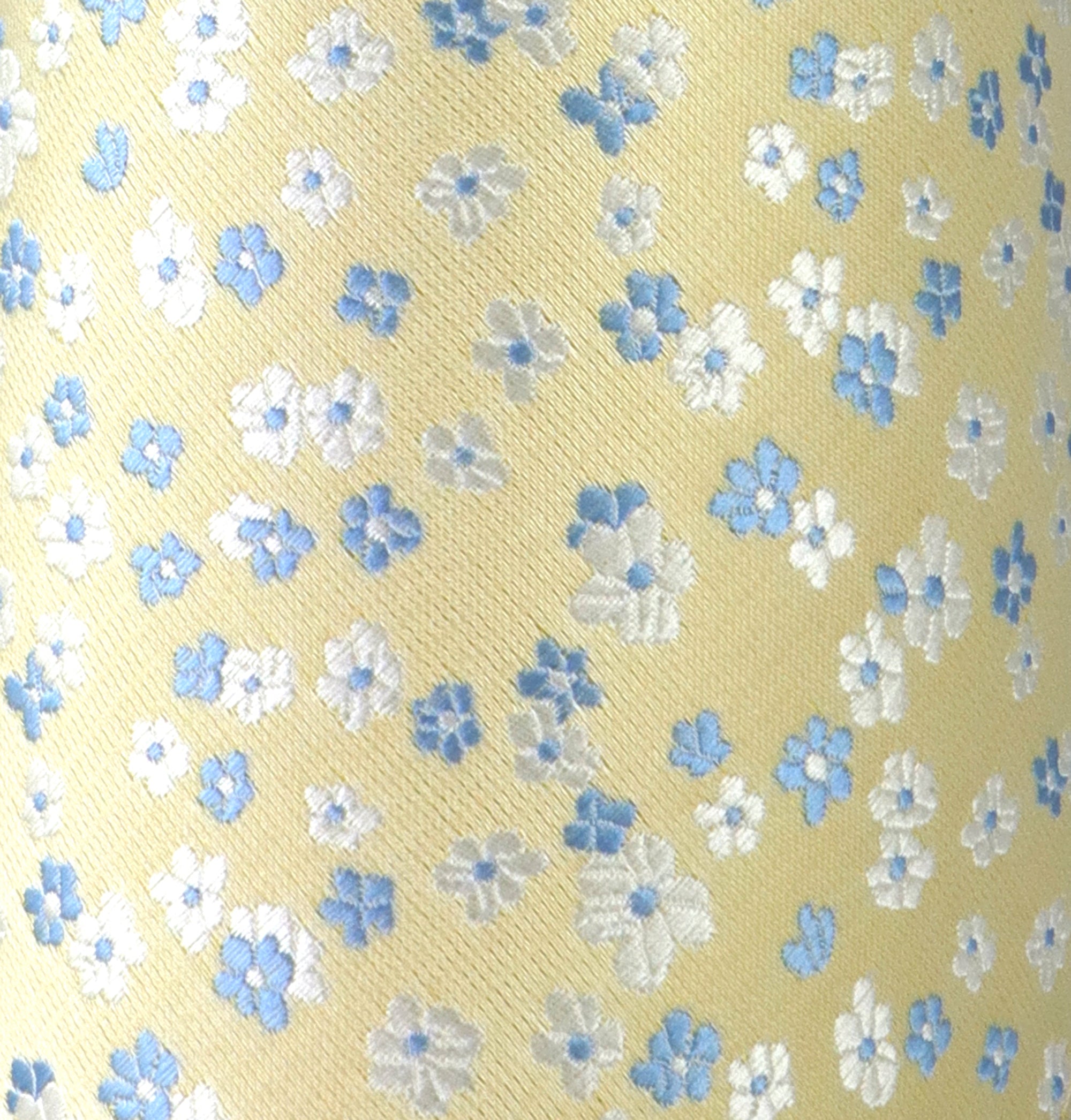 Papillon Uomo In Seta Jacquard Con Fazzoletto - Autoannodabile, Motivo Fiori, Regolabile - Foto 2